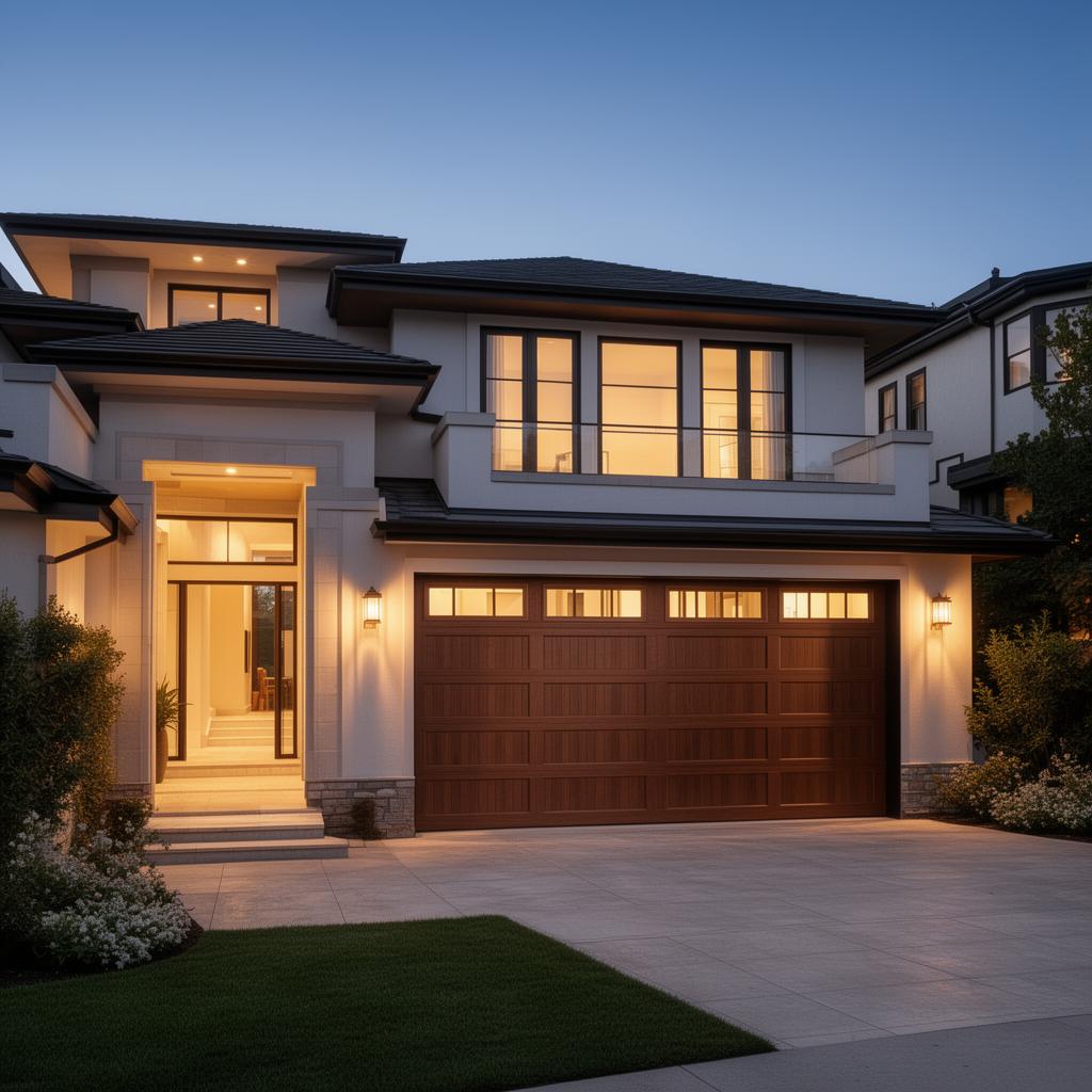 Carriage style garage door installation in Hingham